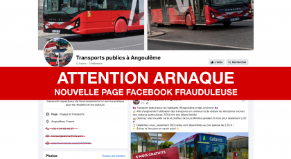 PAGE FRAUDULEUSE FACEBOOK - ARNAQUE