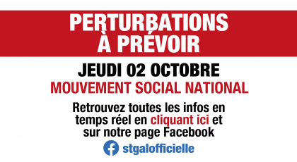 Mouvement Social National du jeudi 02 octobre 2025