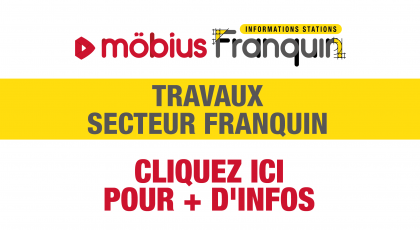 Travaux sur le secteur Franquin, bus déviés en centre-ville à partir du lundi 11 mai