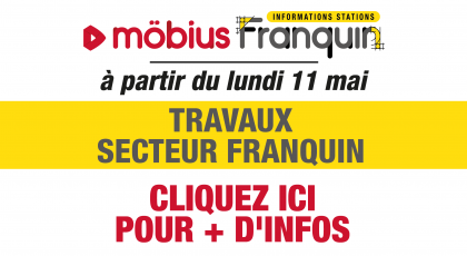 Travaux sur le secteur Franquin, bus déviés en centre-ville à partir du lundi 11 mai