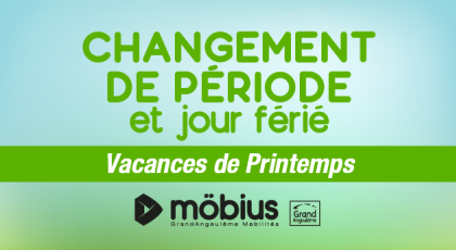 Changement de période et jours fériés - Vacances de Printemps 2026